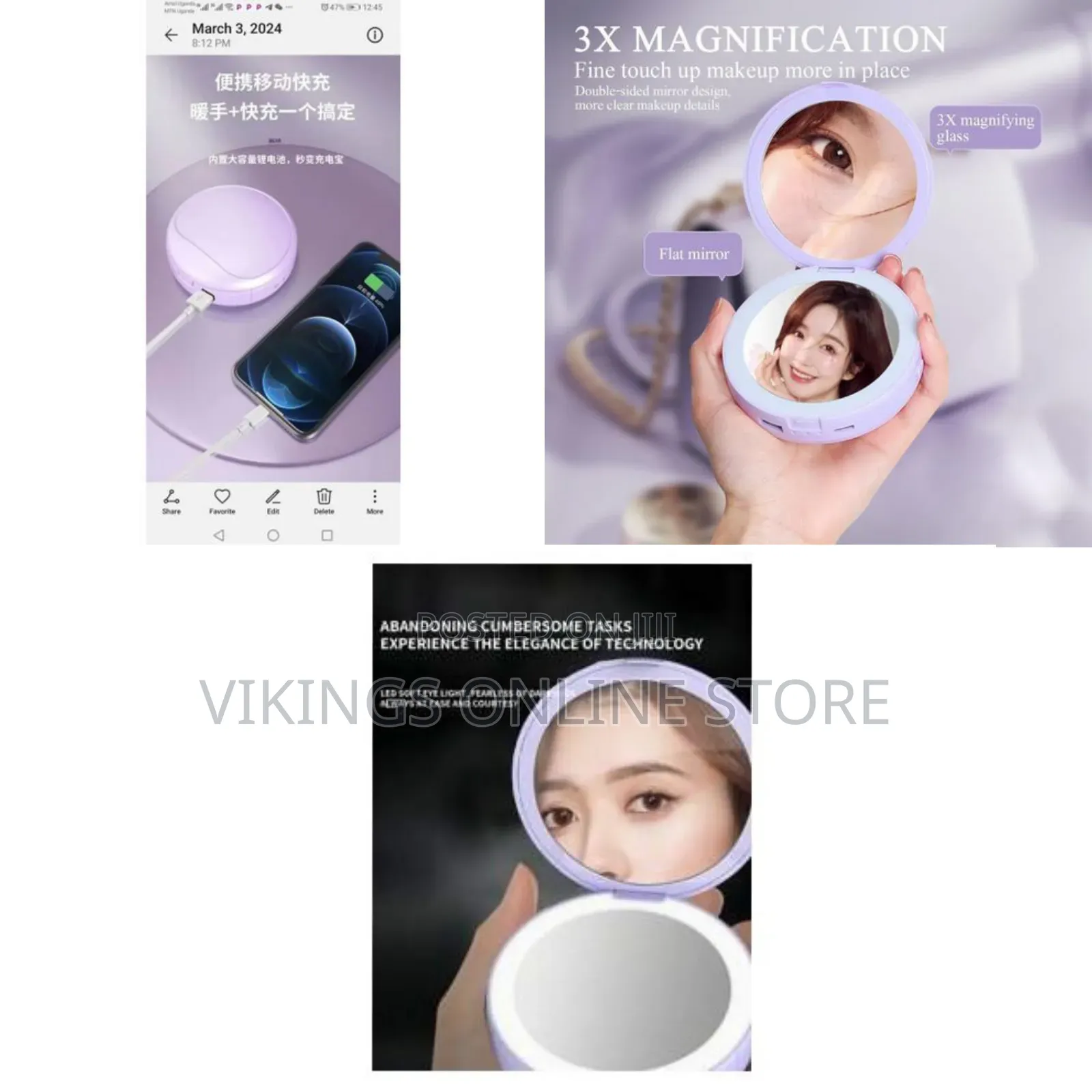 Multifunction Outdoor Traveling Mini Electric Hand Warmer Light