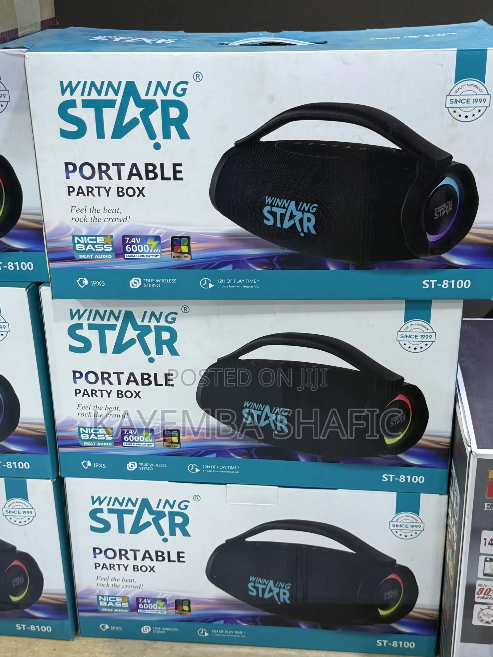Winning Star St-8100 Portable Party Box Bluetooth Speaker (Brand New)