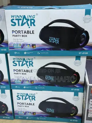 Winning Star St-8100 Portable Party Box Bluetooth Speaker (Brand New)