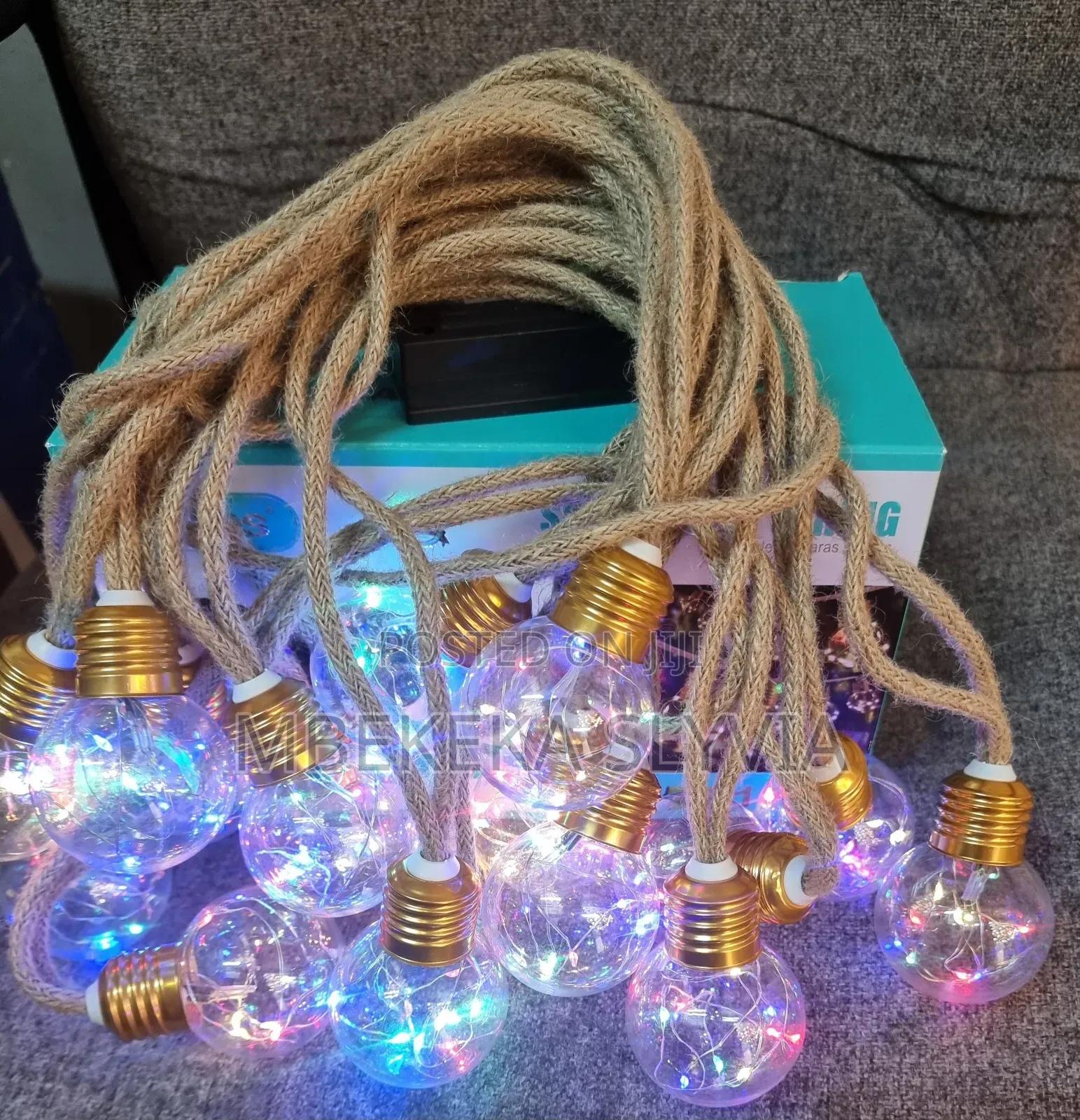 Solar String Lights10m-16 Bulbs/Outdoor Solar Christmas Lights Home De