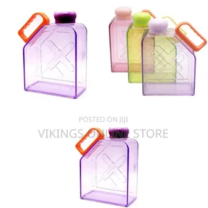Portable Flat Kettle Fashion Sport Drinking Water Bottle A5 A6 Noteboo