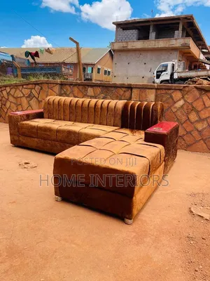Six Seater Sofa Set in Brown Colour