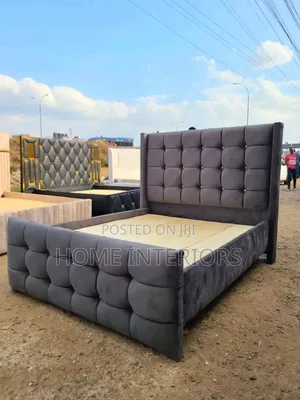 6 by 6 Bed in Dark Gray