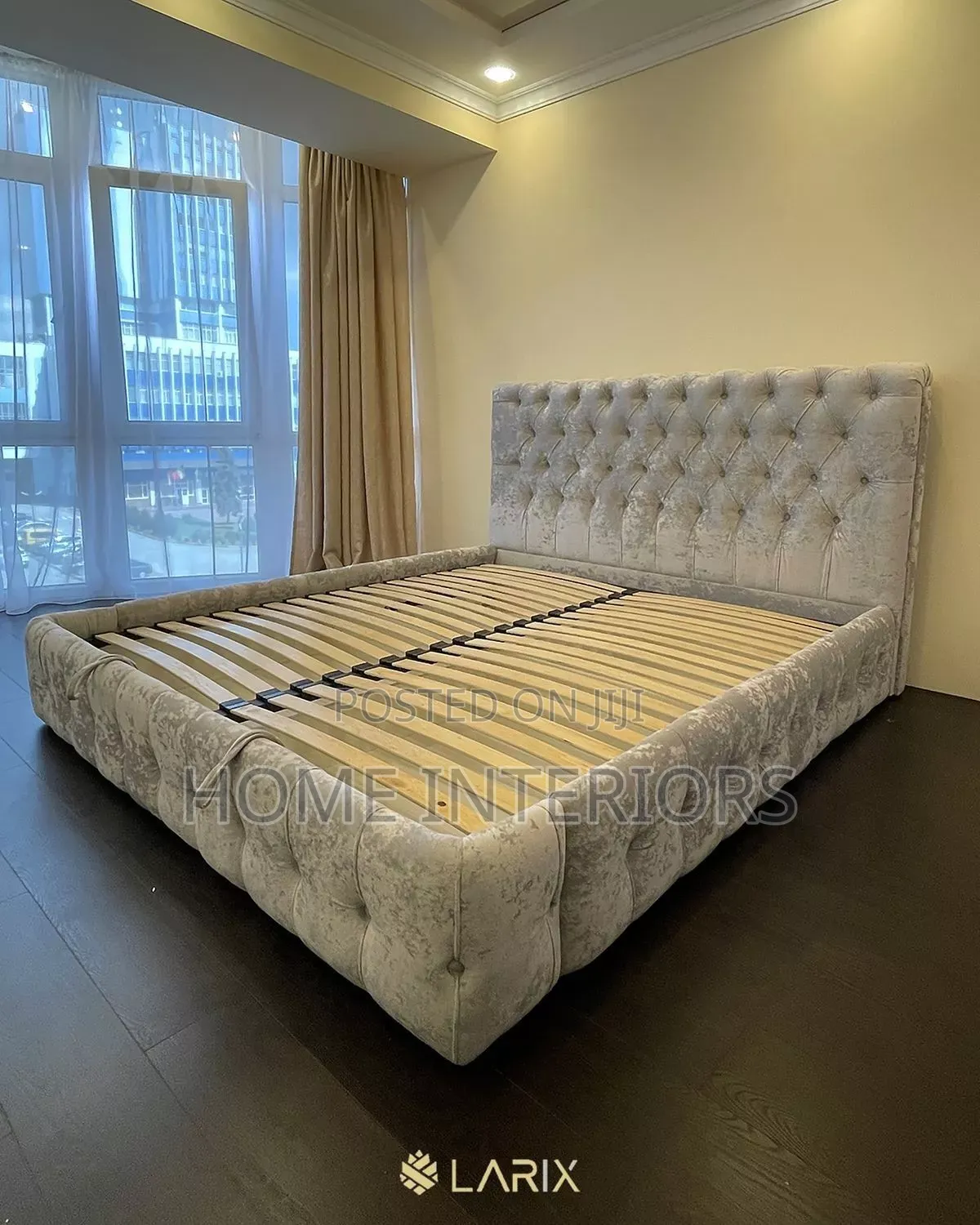 6 by 6 Bed in Light Gray