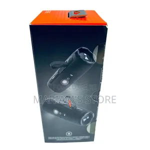 Jbl Flip 7 Portable Bluetooth Speaker With A Black Racetrack-shape.]