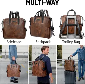 Leather Briefcase Laptop Bag