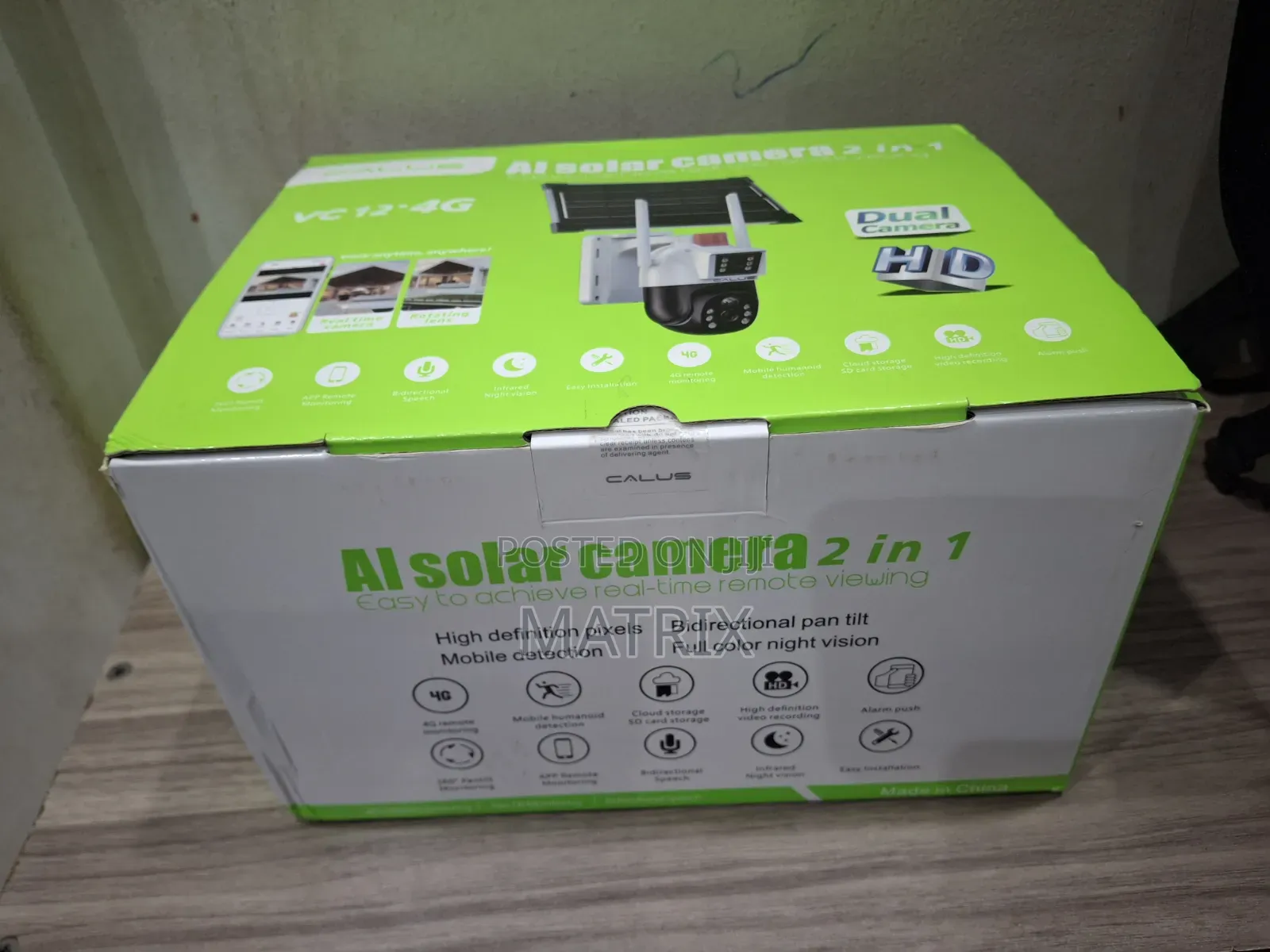 Calus 4g Ai Solar Camera 2in1 Vc12