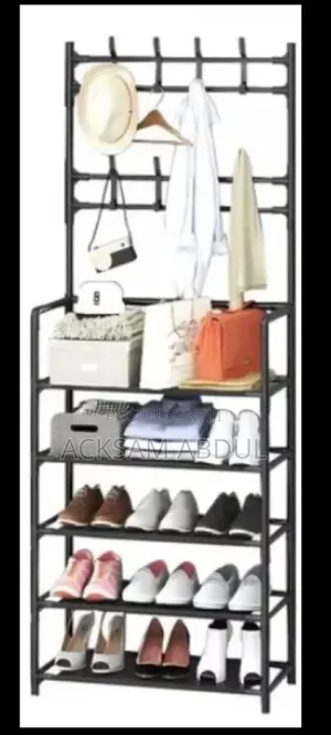 New Simple Floor Clothes Shoes Rack