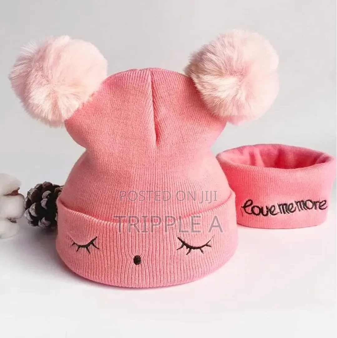 Two Piece Baby Woolen Cap