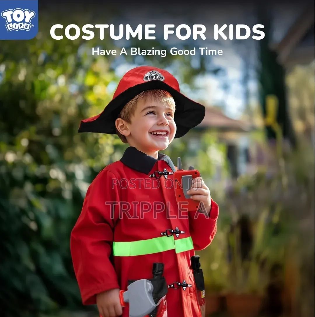 Kids Firefighter Play Costume