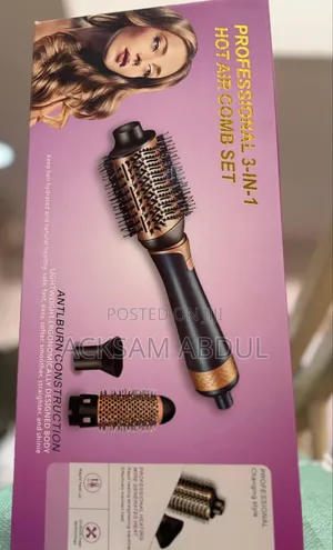 Hot Air Comb Set Professional 3 in 1