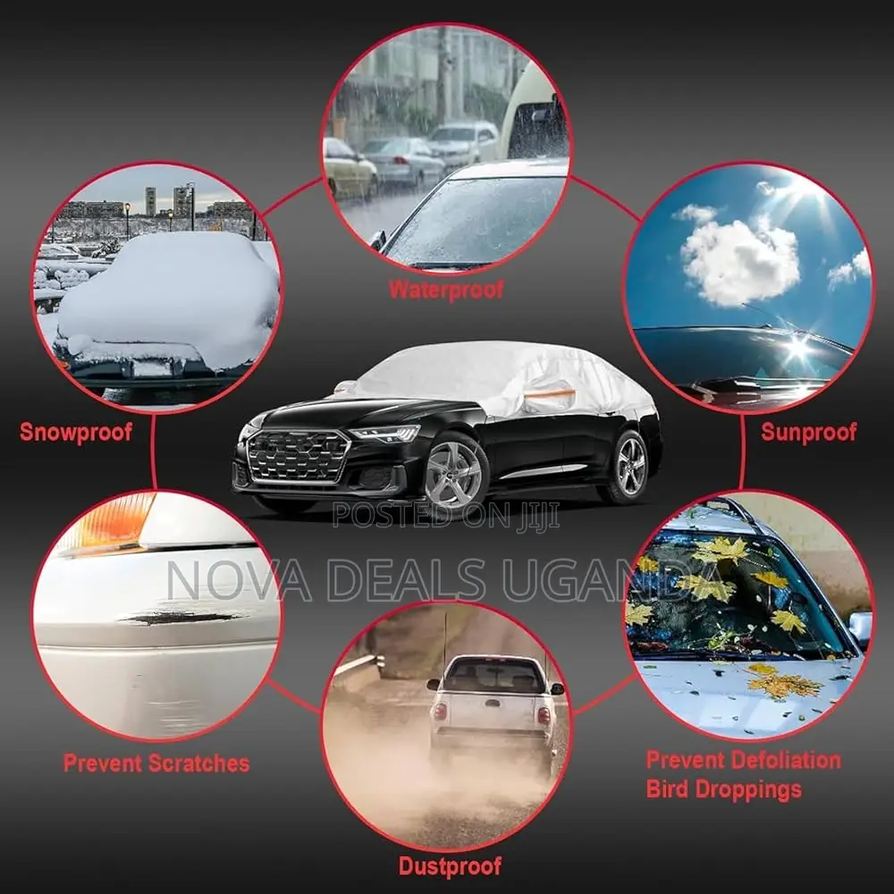 Half Car Cover Windshield for Sedan