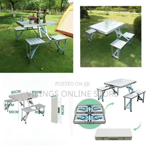 Outdoor Fireproof Aluminum Alloy Grill Foldable Table Camping Picnic