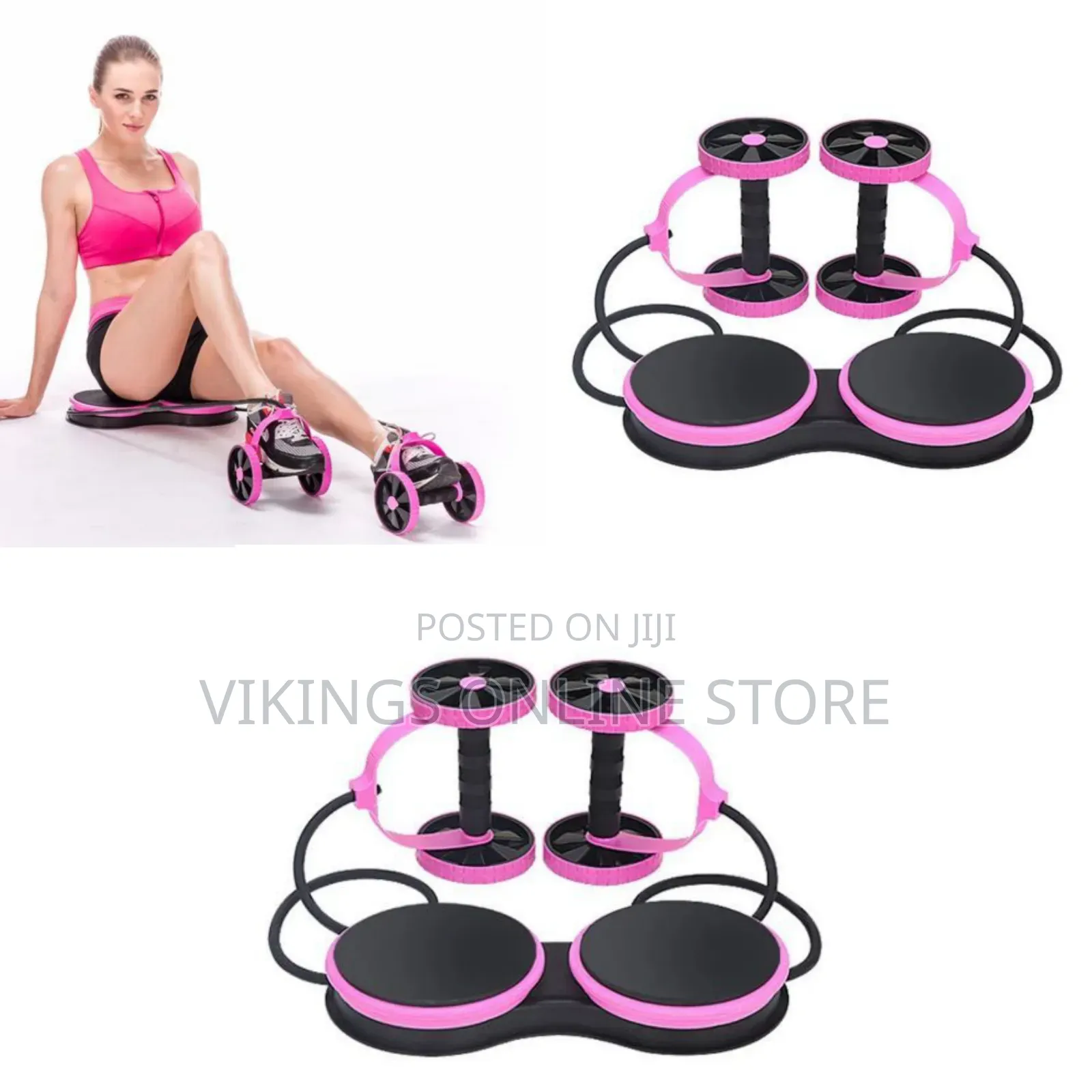 Multi-Functional Abdominal Muscle Exercise Trainer, Pink