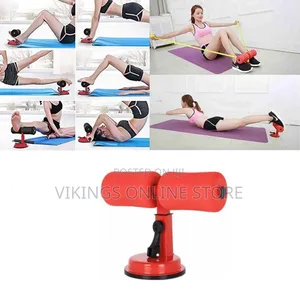 Thigh, Tummy Trimmer Self Suction Sit-Up Bar - Multicolor