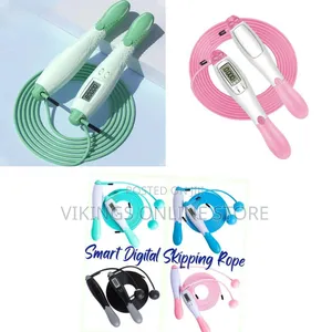 Electronic Counting Skipping Anti Slip Handle Adjustable Weighted Jump