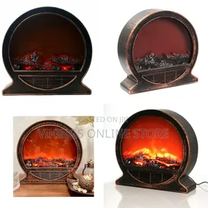 Simulated Led Fireplace Lantern Usb Battery Powered Flameless Light