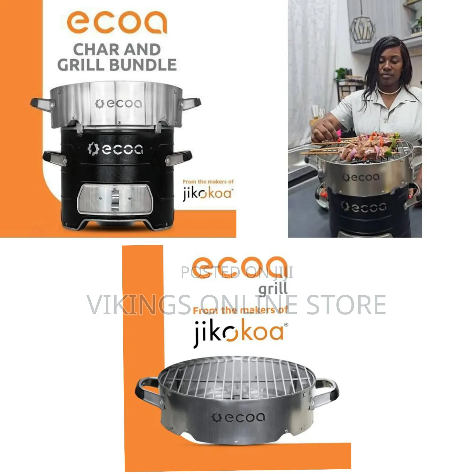 Extra Thick Diameter Round Stainless Steel Cooking Grate, BBQ Grill