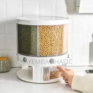 6-grid 360° Rotating Grain And Cereal Dispenser