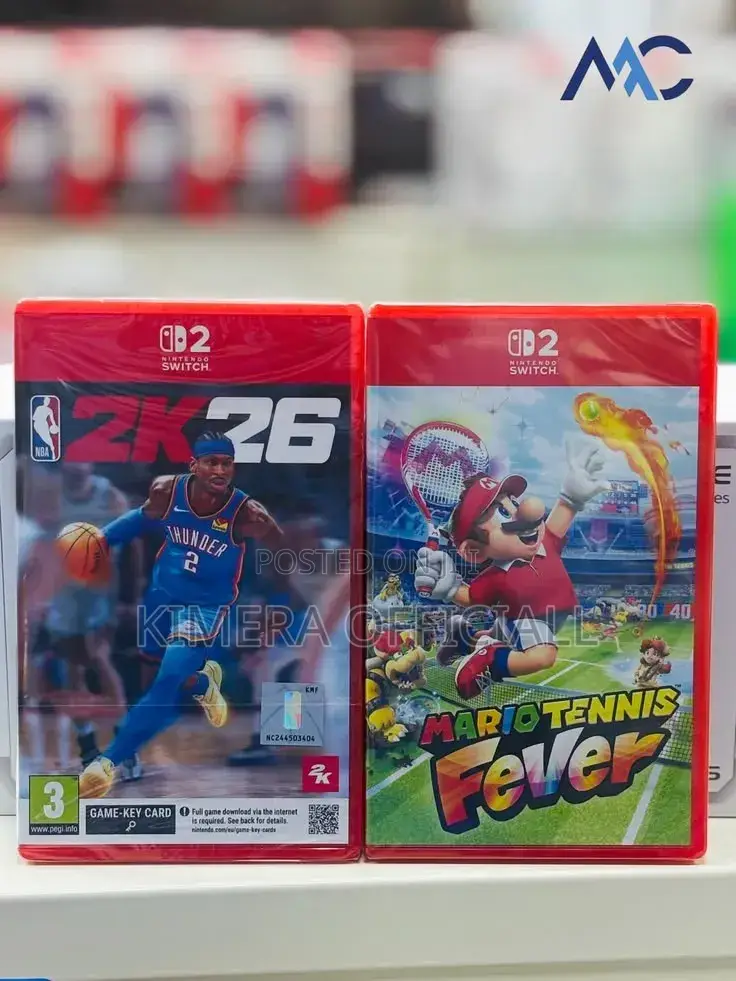 Nba2k26 and Mario Tennis Fever Games for Nintendo Switch 2