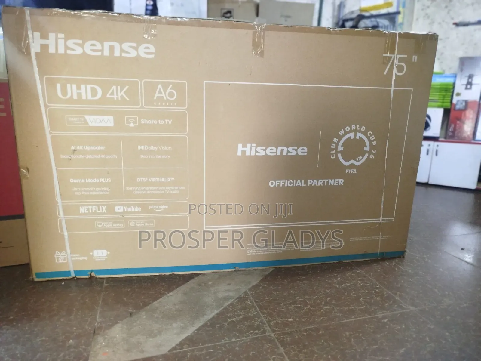 Hisense 75 Smart Uhd Digital Flat Screen Flameless.