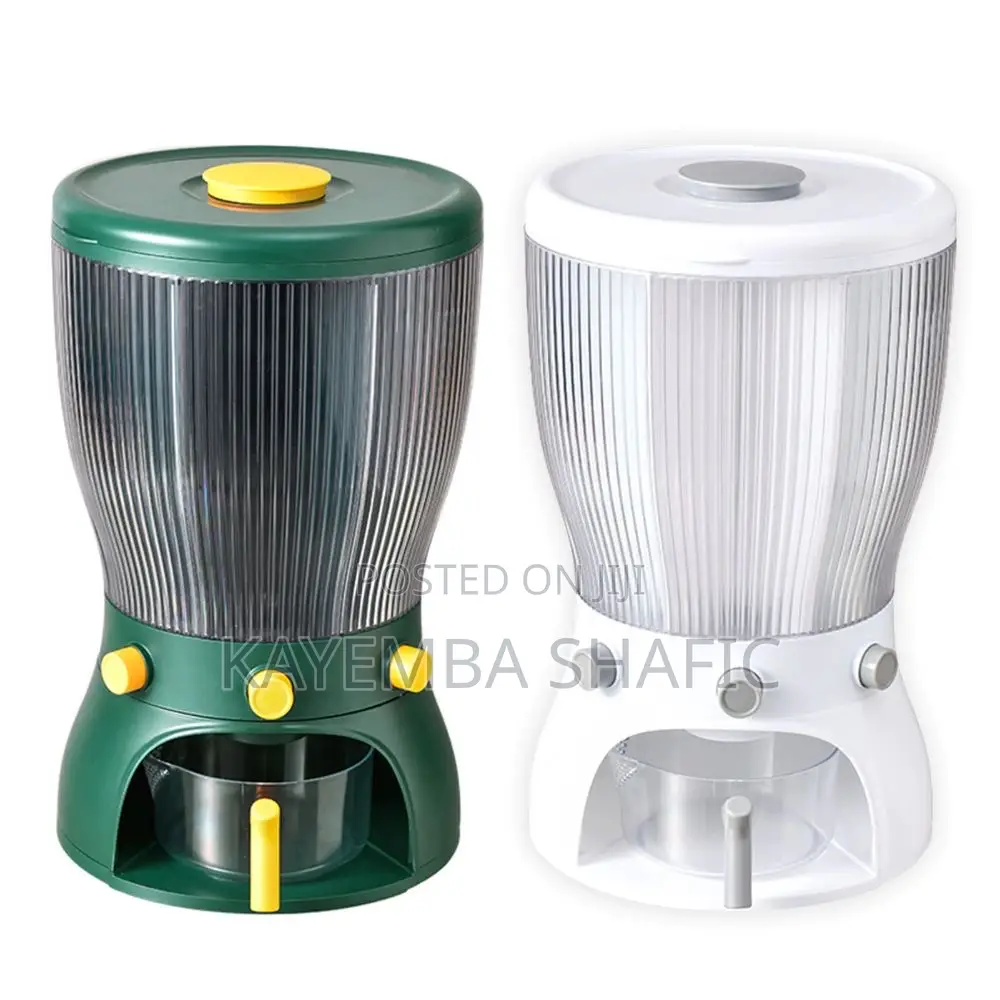 4-Grid 360° Rotating Cereal Rice Dispenser (Airtight Food Storage)