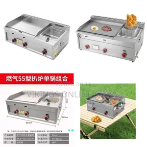 Stainless Steel Electric/Gas Propane Griddle Flat Top Pancakes Steak