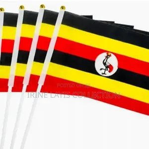 100pcs Of Uganda Table Flags
