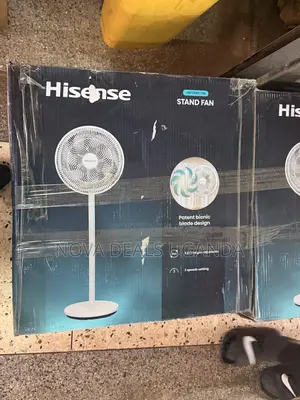 Hisense 2 in 1 Height Adjustable 3 Speed Setting Stand Fan-White