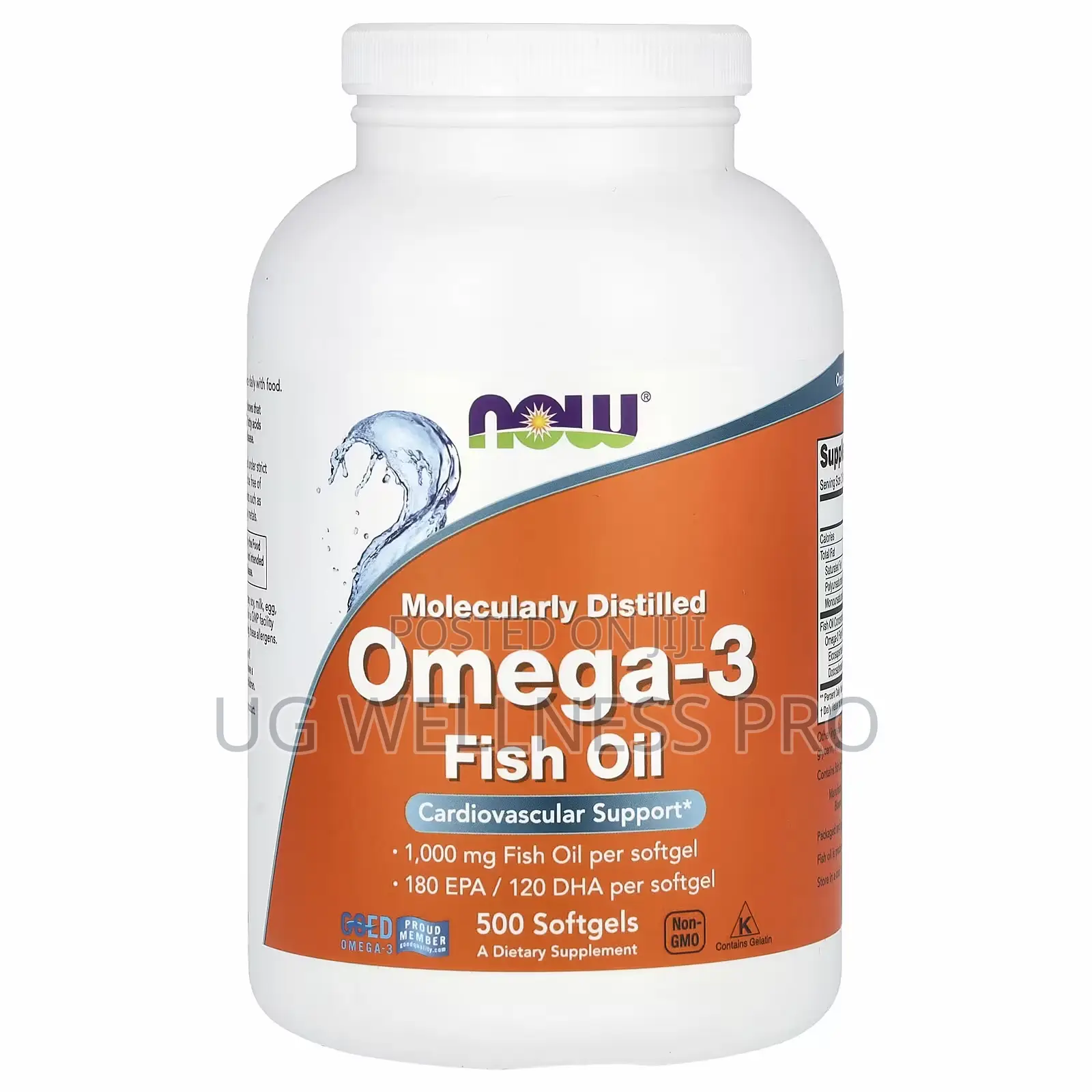 Now Foods Omega-3 Fish Oil, 1,000 Mg, 500 Softgels