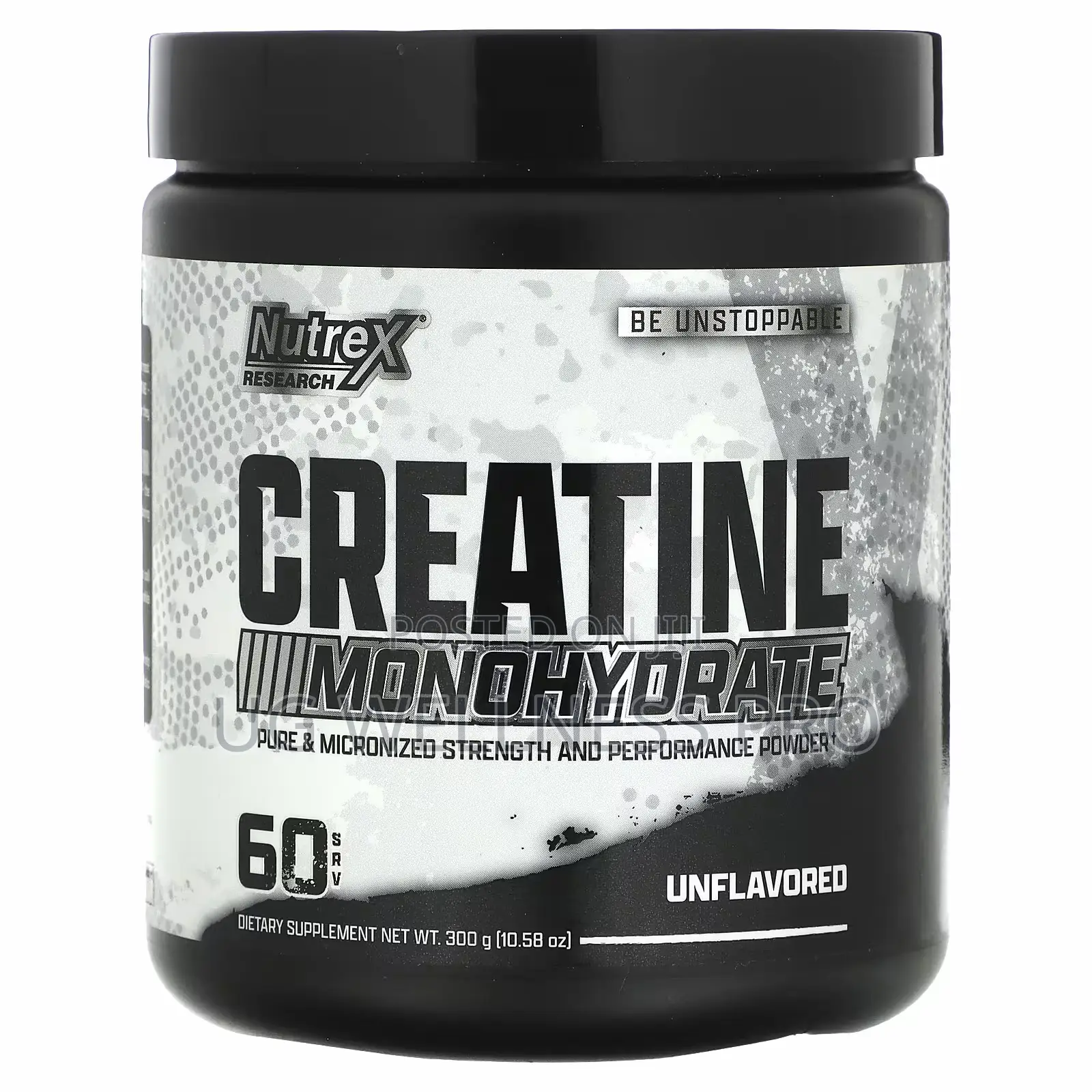 Nutrex Research Creatine Monohydrate, Unflavoured, 300g 60 Servings