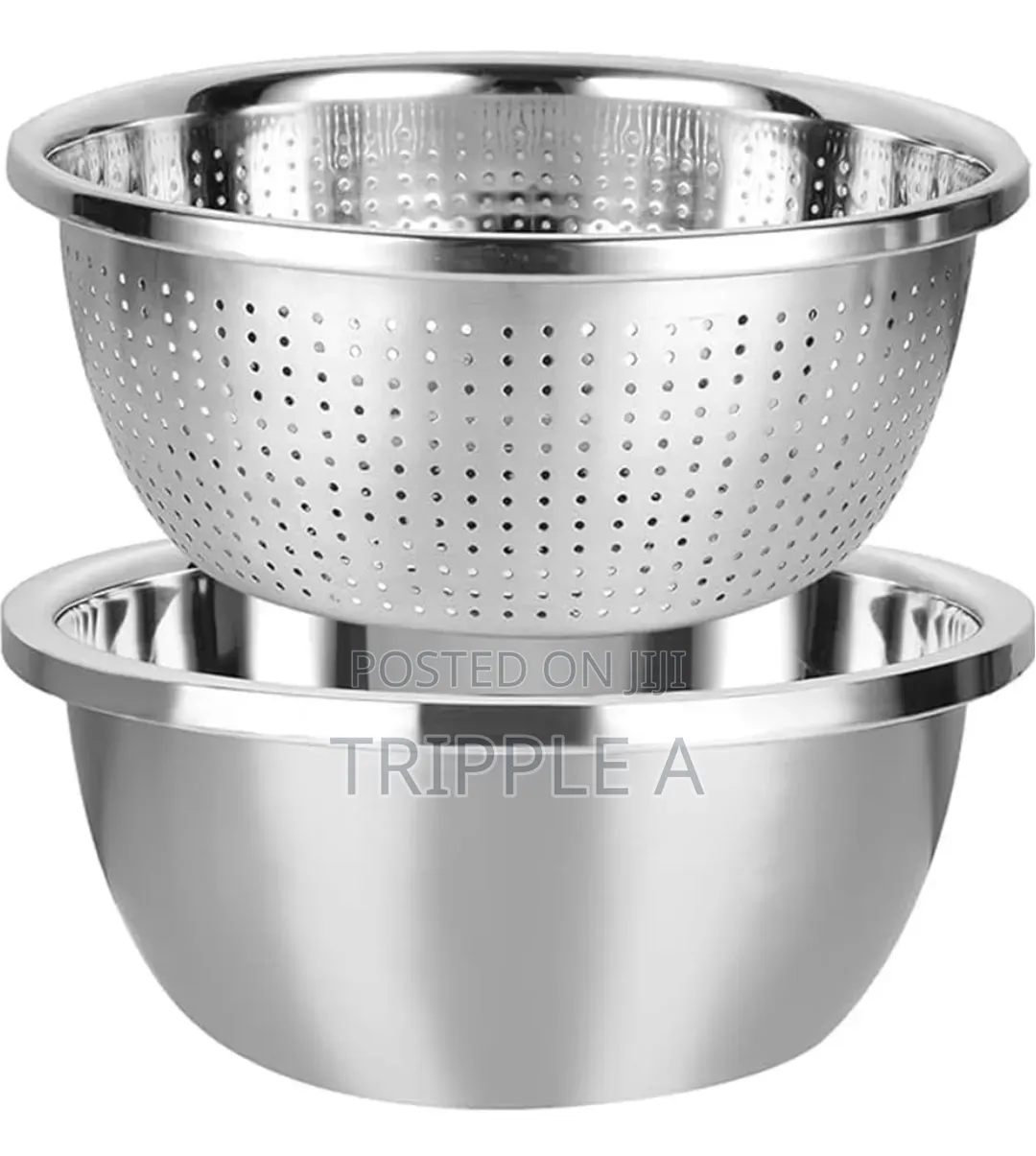 30cm Stainless Steel Rice , Vegetable Washing Colander