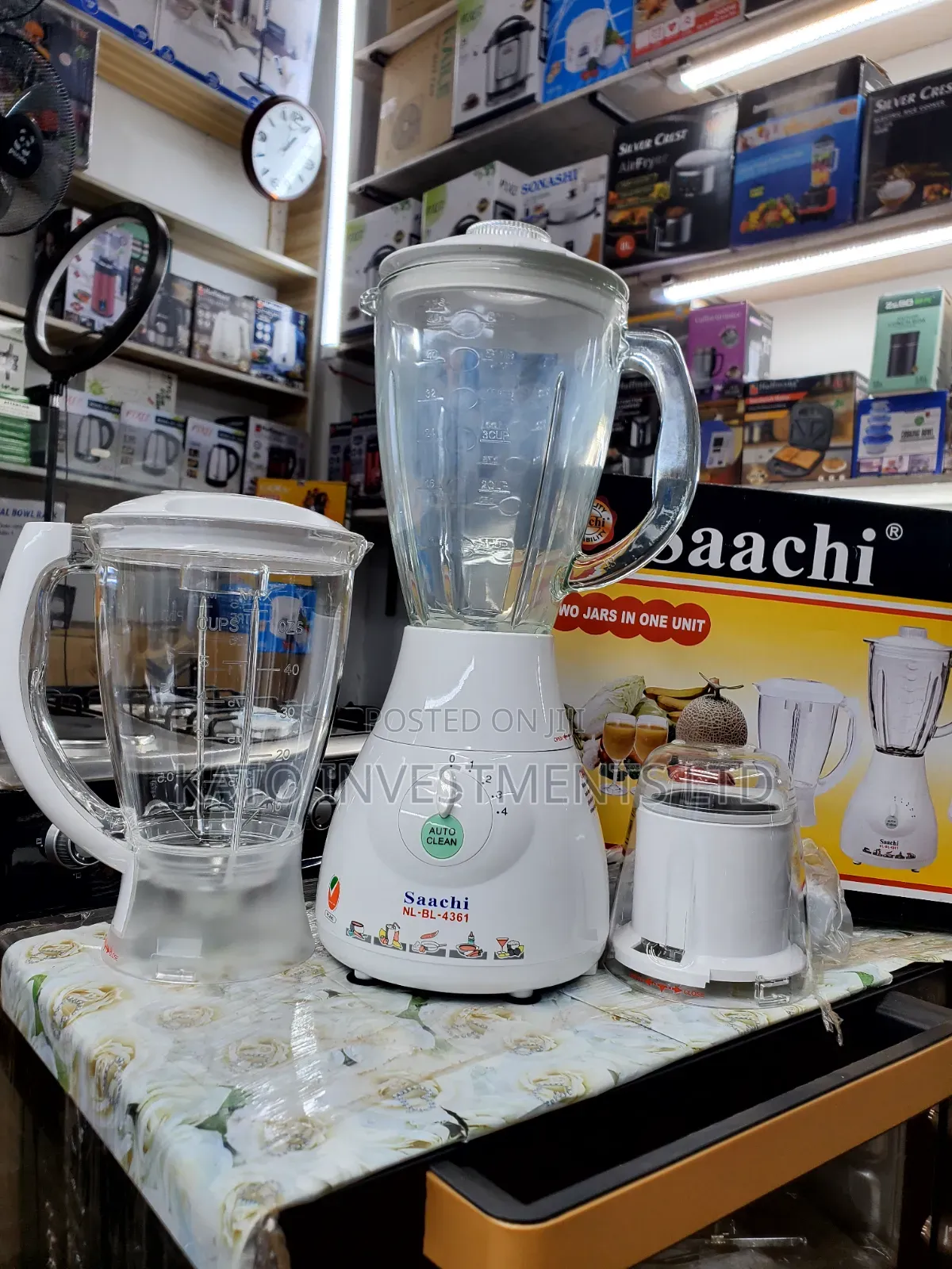 Electric Saachi Two Jars in One Unit Blender