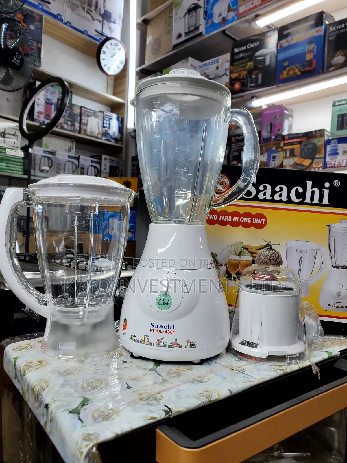 Electric Saachi Two Jars in One Unit Blender