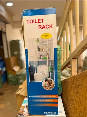 Three-tier Space-saving Bathroom Storage Toilet Rack