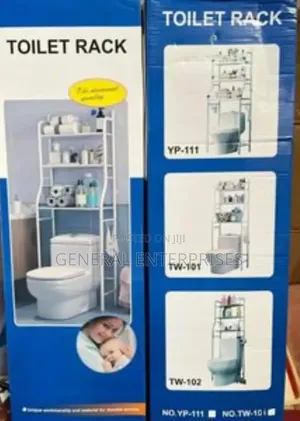 Three-tier Space-saving Bathroom Storage Toilet Rack