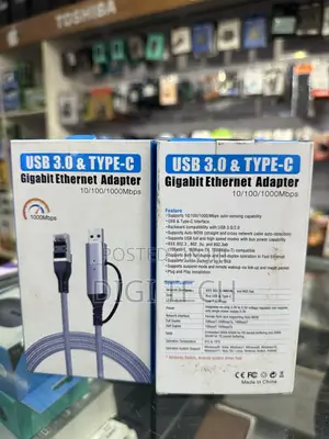 Usb 3.0 and Type C Ethernet Adapter