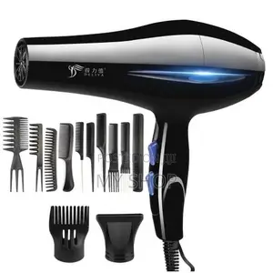 Hair Dryer Professional Fast Heating Hot and Cold + Free Set of Comb