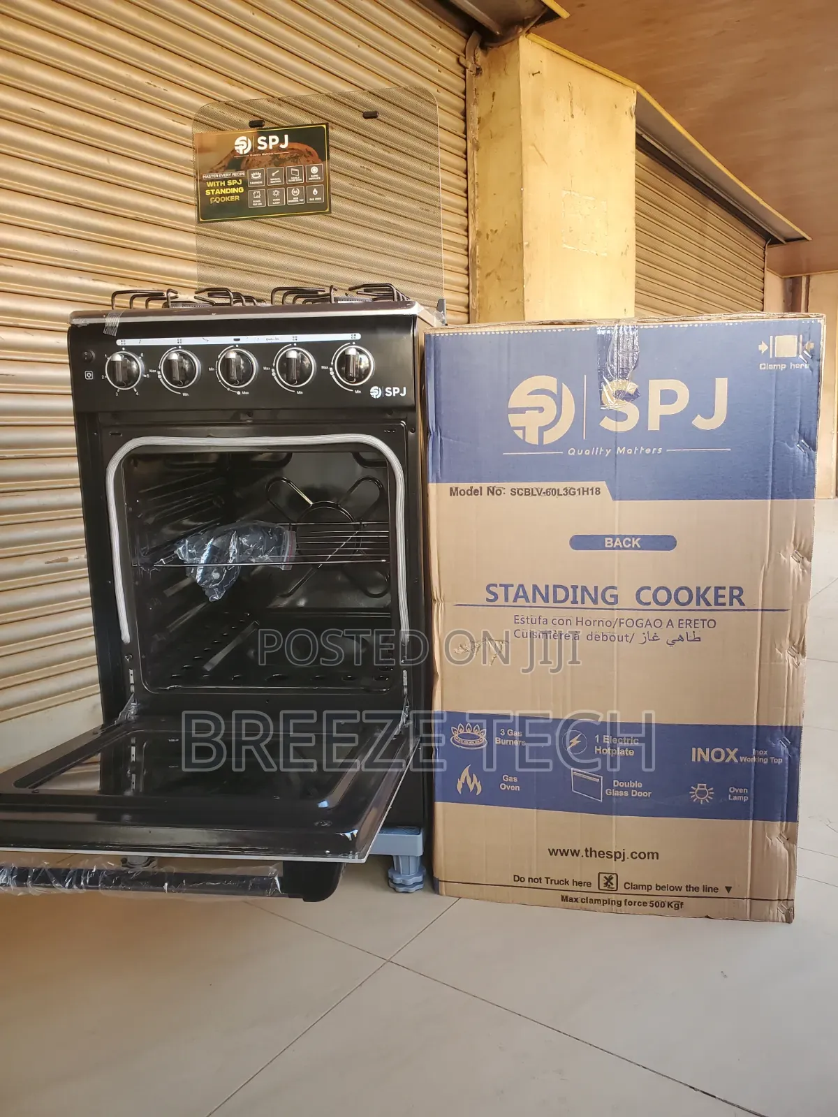 SPJ Gas Cooker 3+1