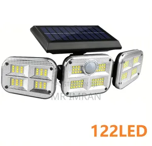3-Head 122 Led Solar Motion Sensor Light