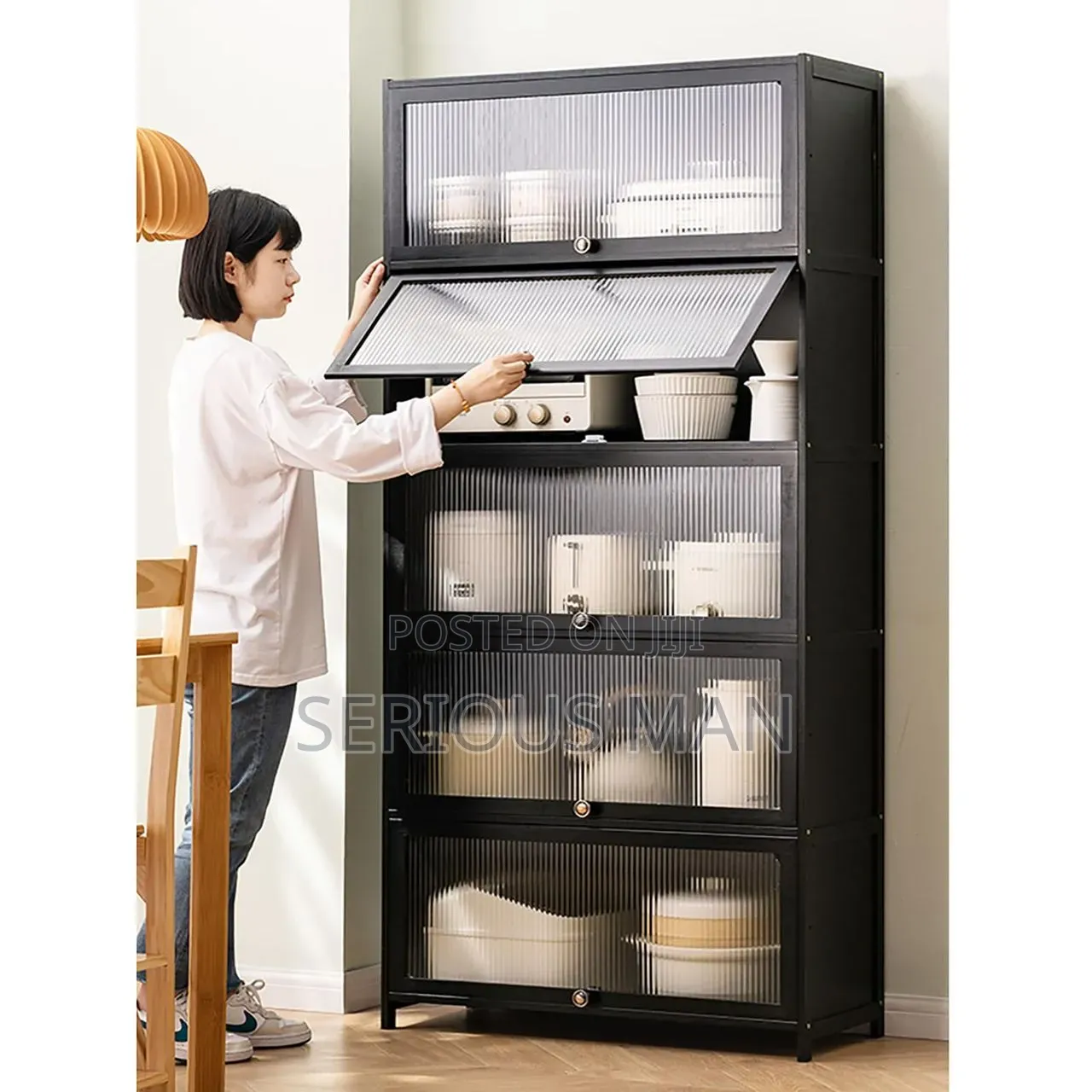 Freestanding 5-tier Kitchen Storage Pantry Cabinet