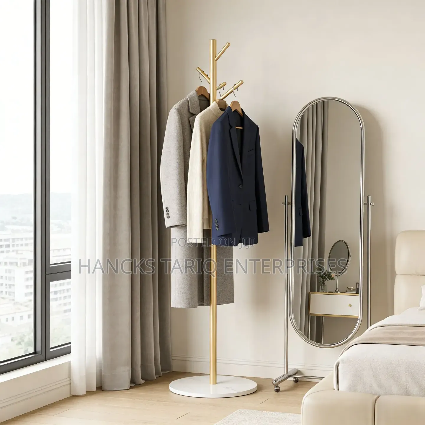 Elegant Standing Coat Hat Stand – Modern Minimalist Home Decor