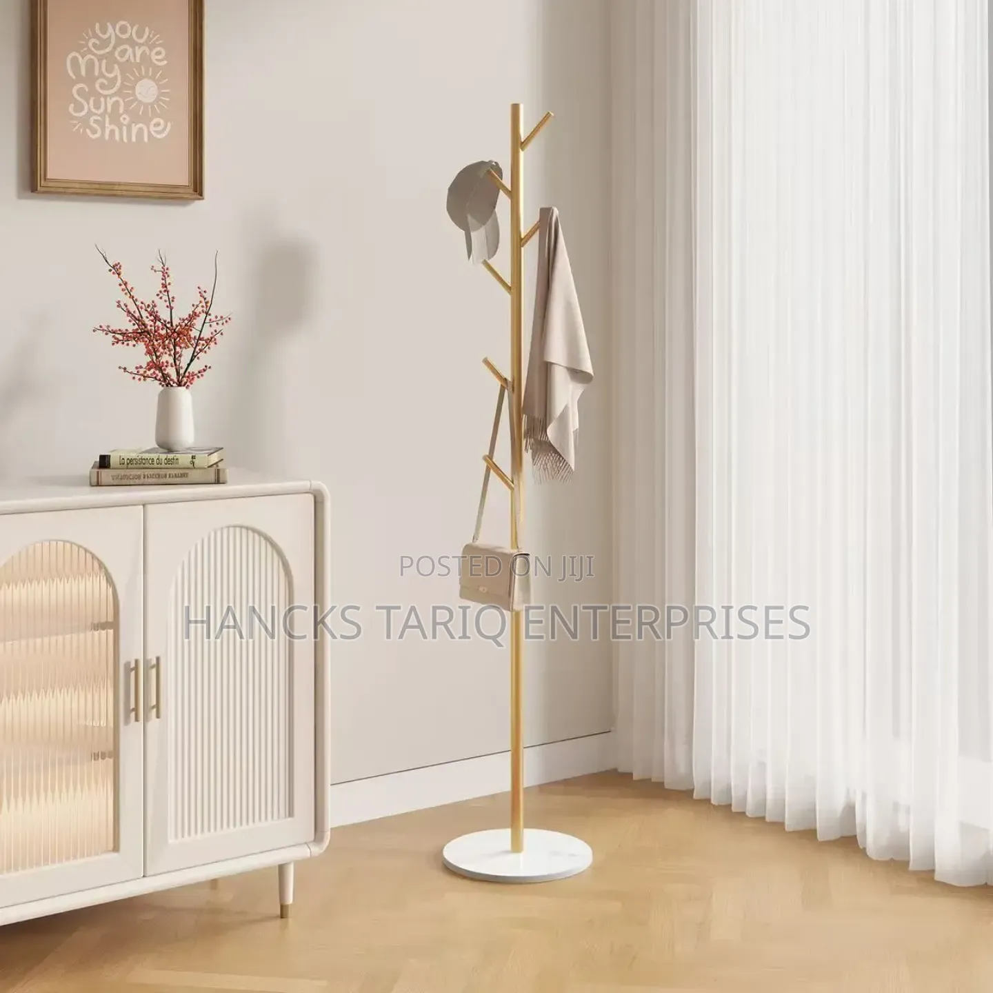 Elegant Standing Coat Hat Stand – Modern Minimalist Home Decor