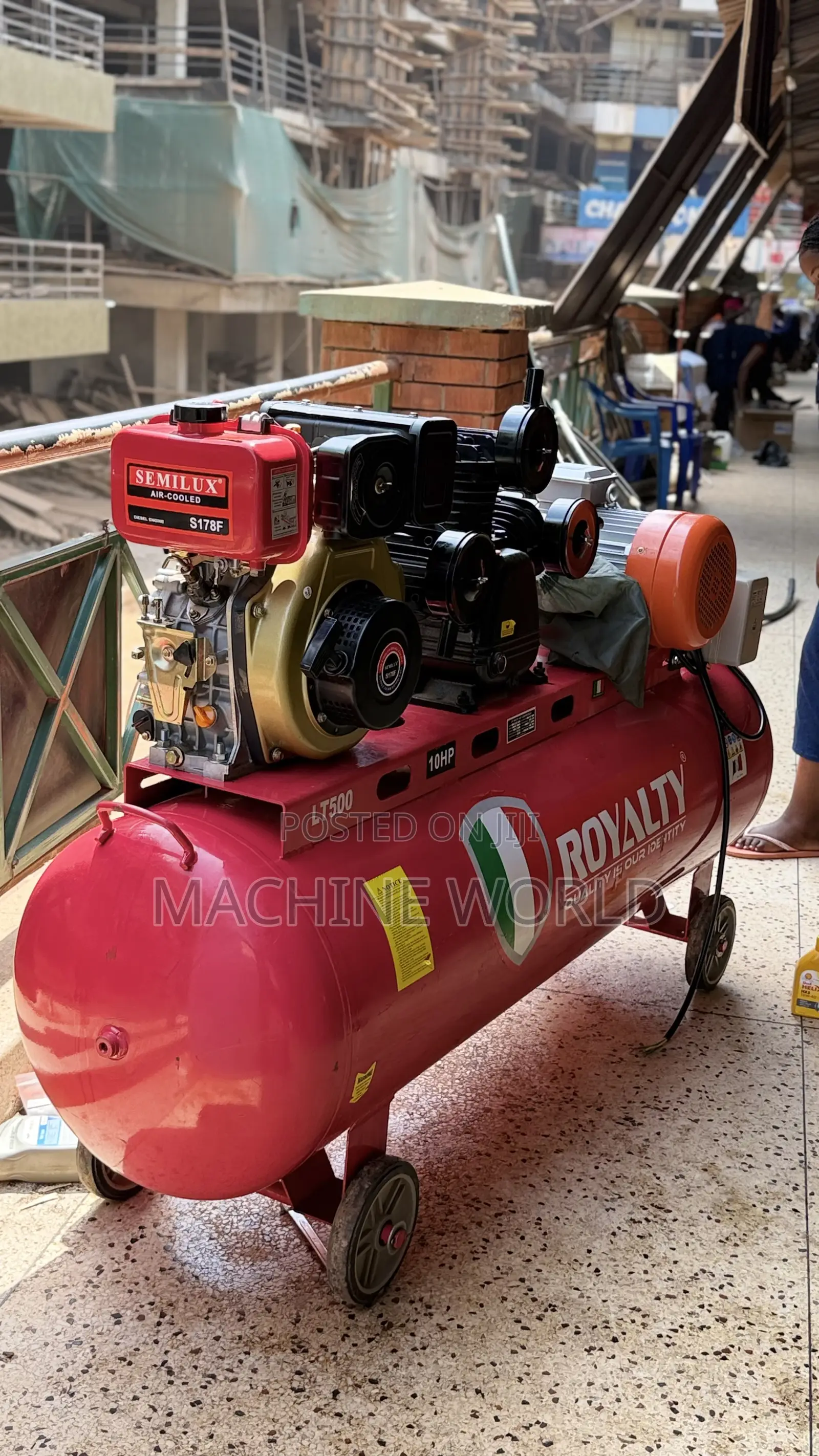 500litres Air Compressor Diesel and 3pharse Motor