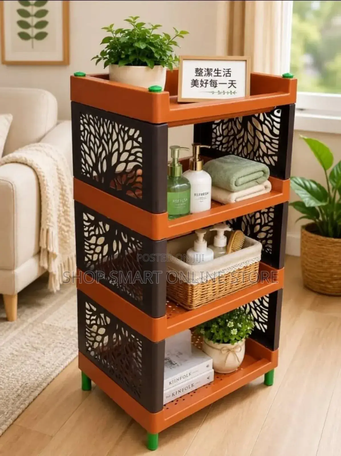 Plastic Kitchen Rack Trolley