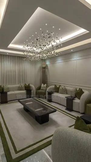 Classic Plain Gypsum Ceiling With Led Lighting