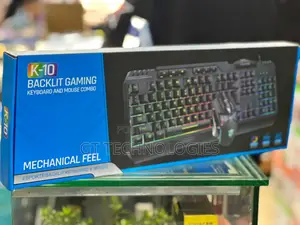 K-10 Backlit Gaming Keyboard and Mouse Combo