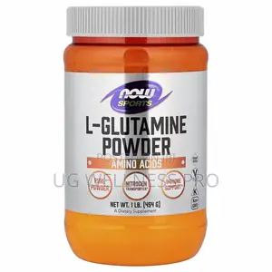 Now Foods Sports, L-Glutamine Powder, 454 G 91 Servings