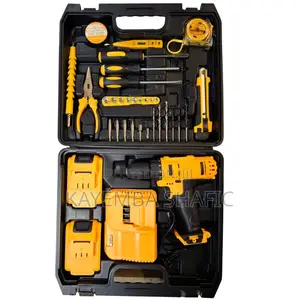 Mthl Complete Cordless Drill Tool Kit Set And 2 Rechargeable Batteries