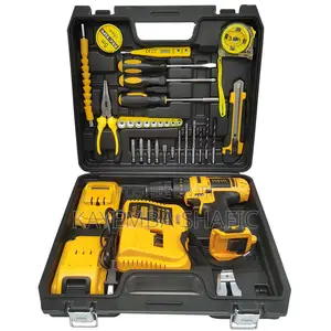 Mthl Complete Cordless Drill Tool Kit Set And 2 Rechargeable Batteries
